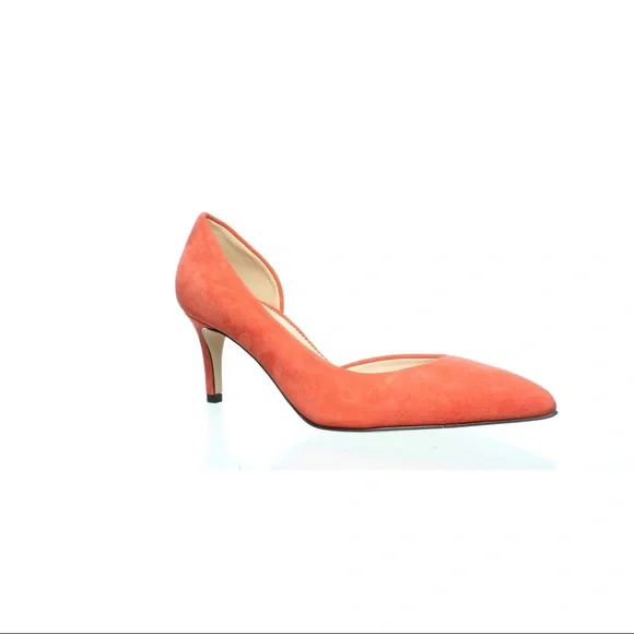 NIB J.Crew 65mm Collette Suede Pump Bright Cerise NEW Size 9 - Picture 6 of 6